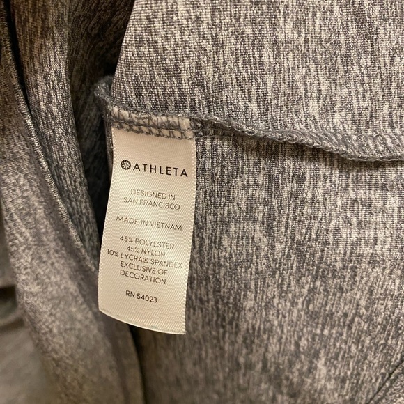 Athleta Gray Sunlover UPF Tulip Back Long Sleeve Athletic Top - Picture 5 of 11